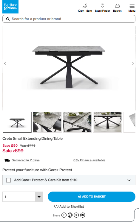 Price comparison