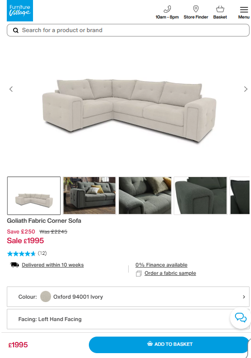 Price comparison