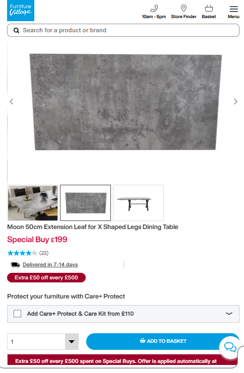 Price comparison