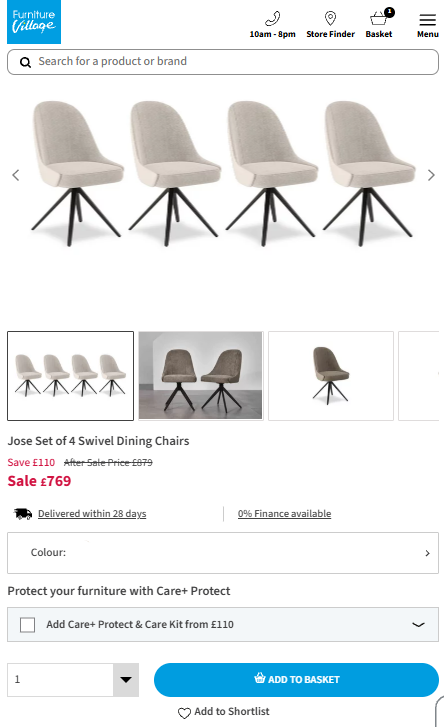 Price comparison