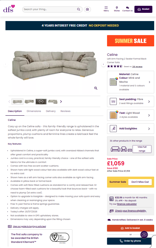 Price comparison