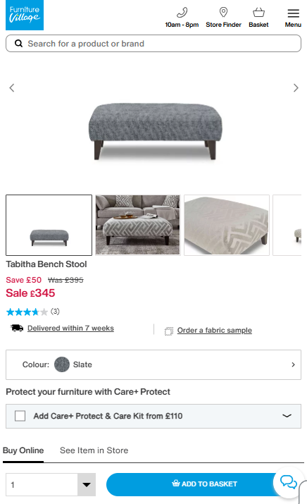 Price comparison