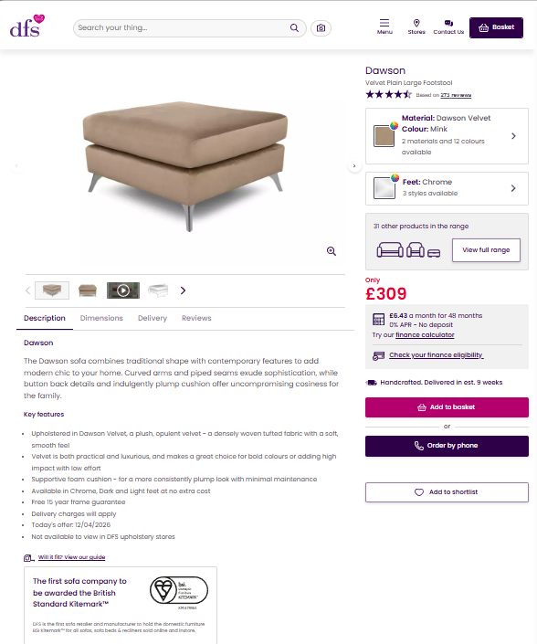 Price comparison
