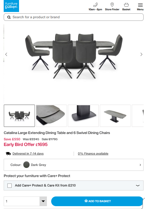 Price comparison