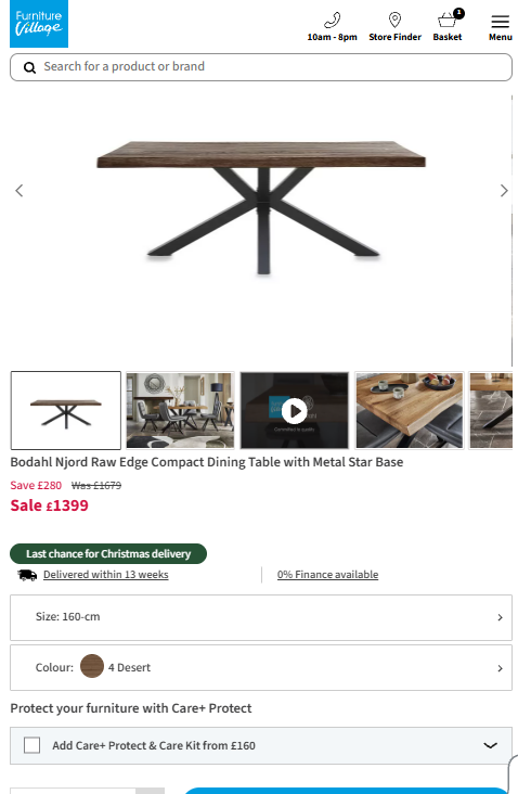 Price comparison