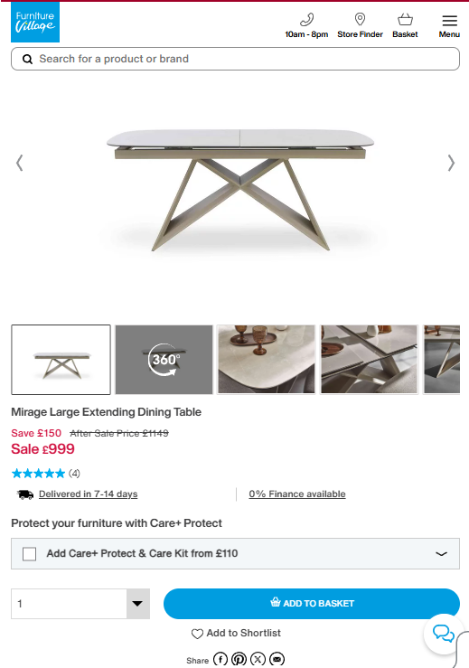 Price comparison