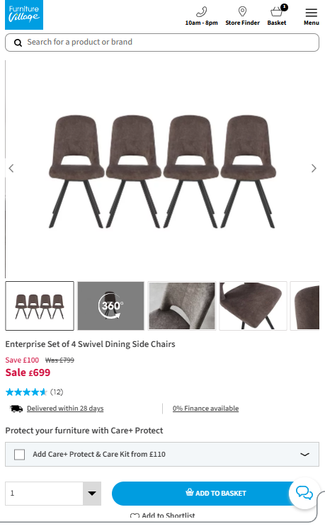 Price comparison