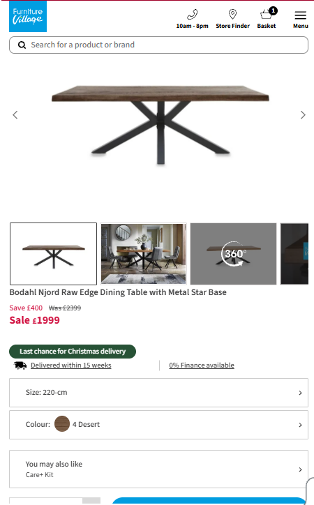Price comparison
