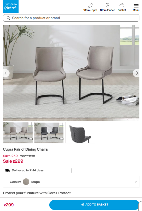 Price comparison