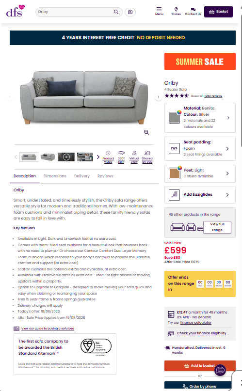 Price comparison