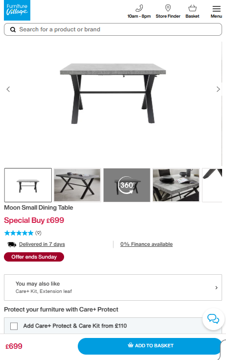 Price comparison