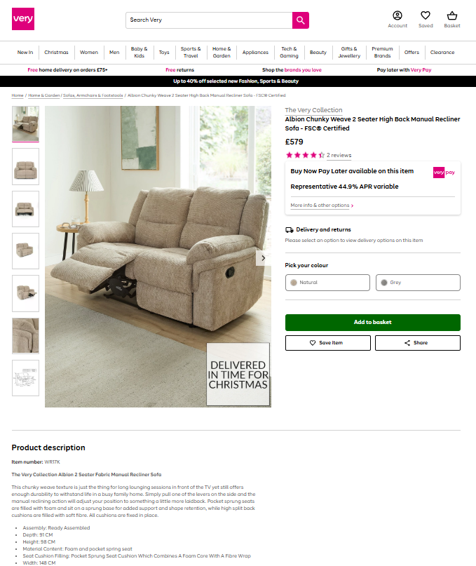 Price comparison