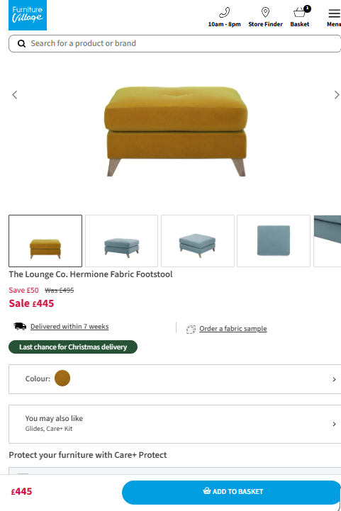 Price comparison
