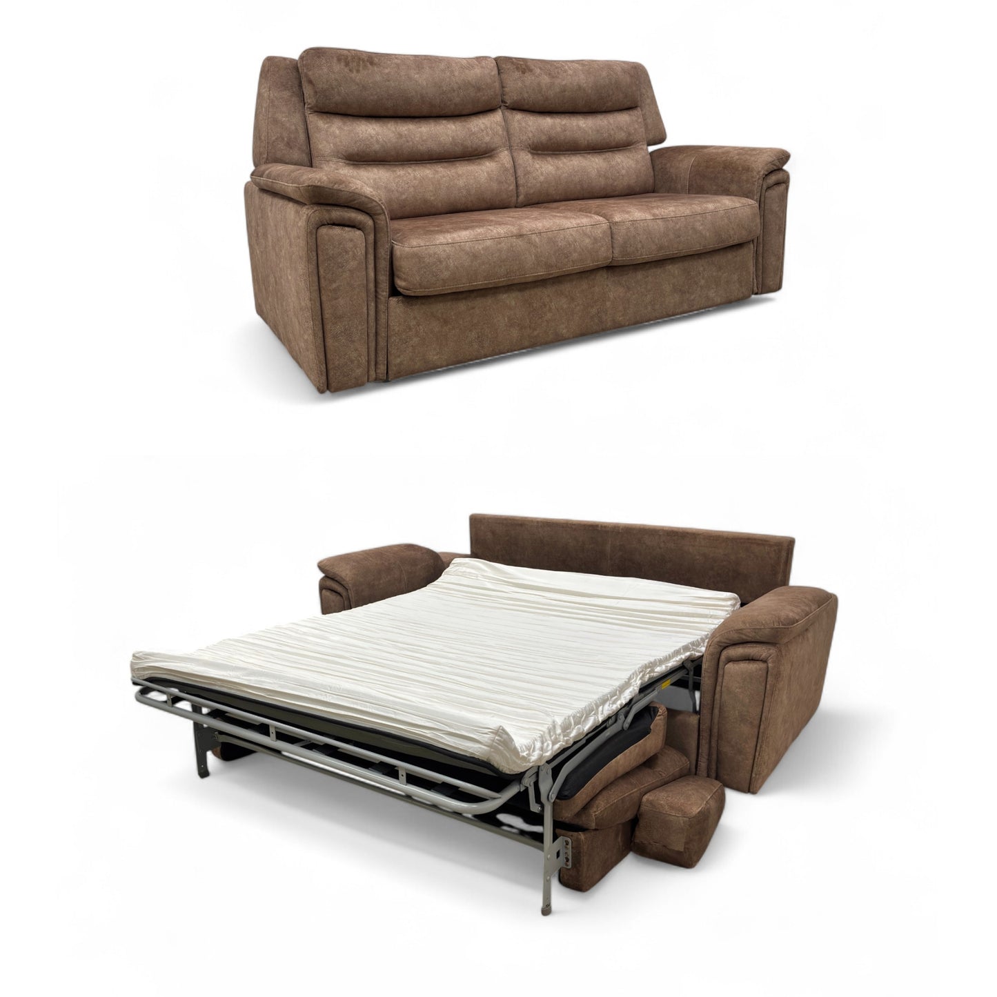 ‘Legend’ Dapple Chocolate Velvet 3 Seater Sofa Bed