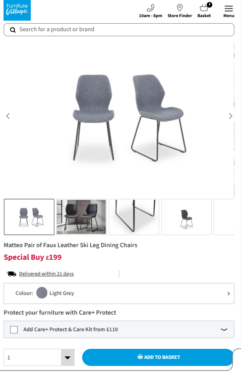 Price comparison
