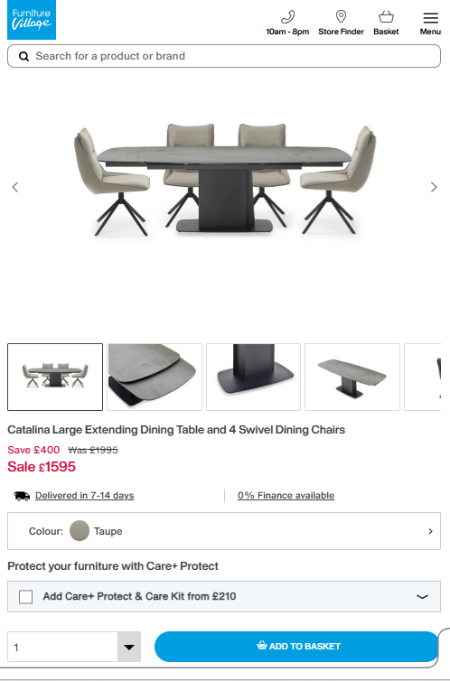 Price comparison
