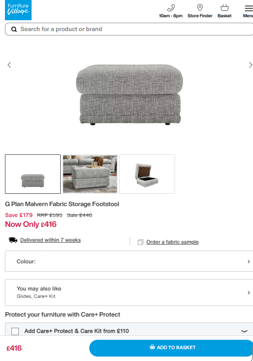 Price comparison