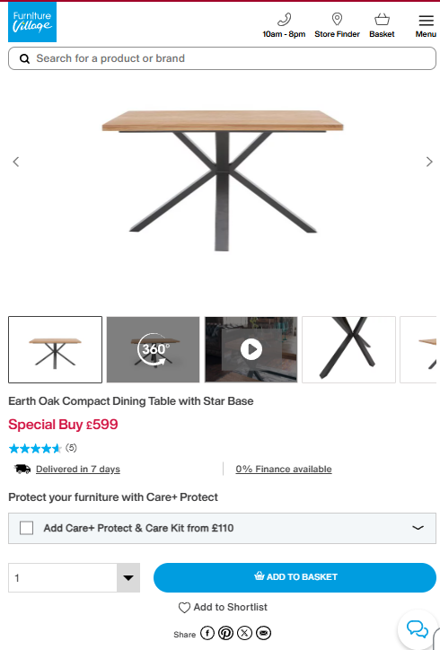 Price comparison