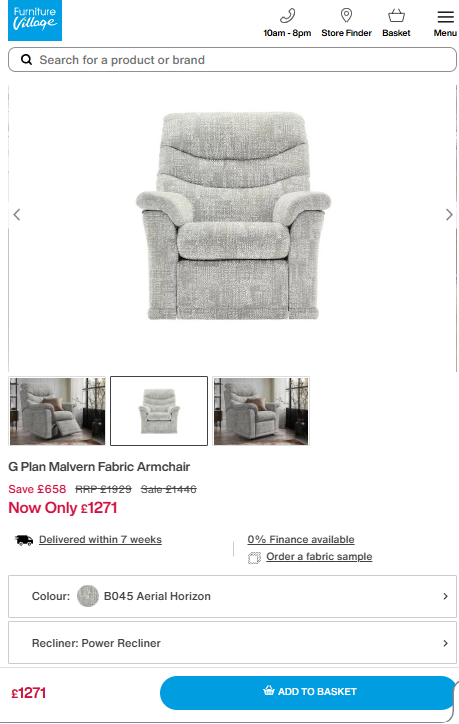 Price comparison