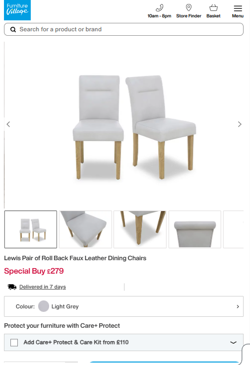 Price comparison