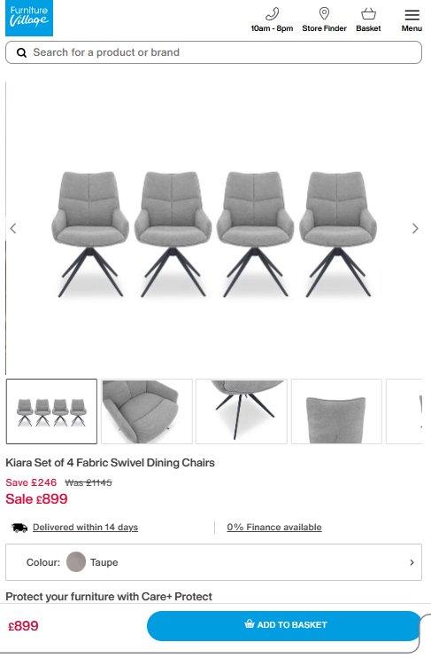 Price comparison