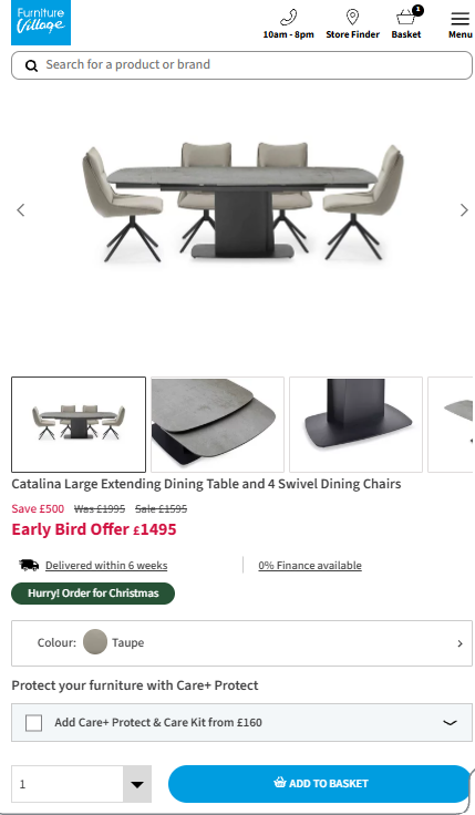 Price comparison