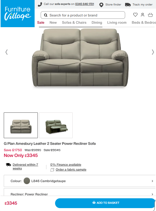 Price comparison