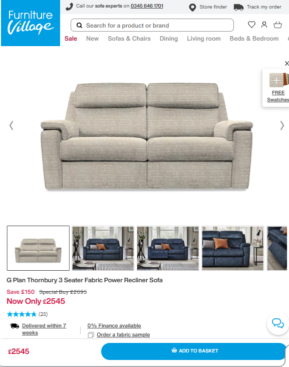 Price comparison