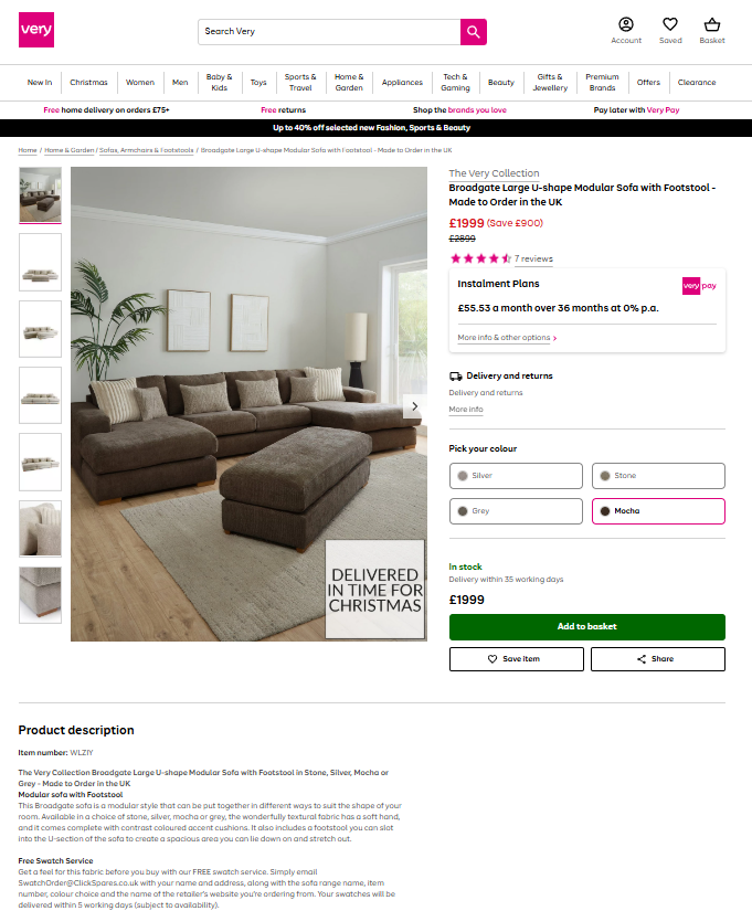 Price comparison