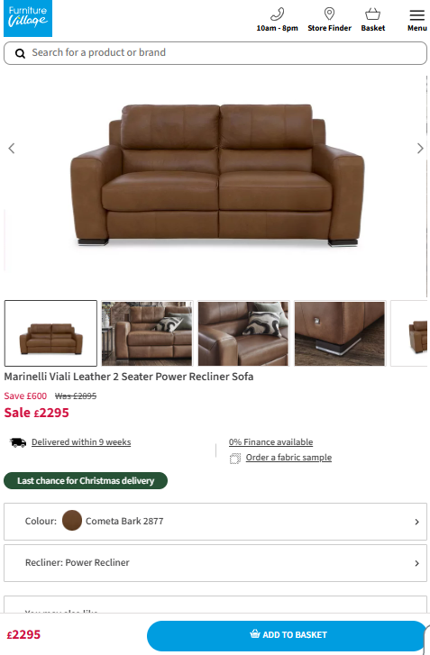 Price comparison
