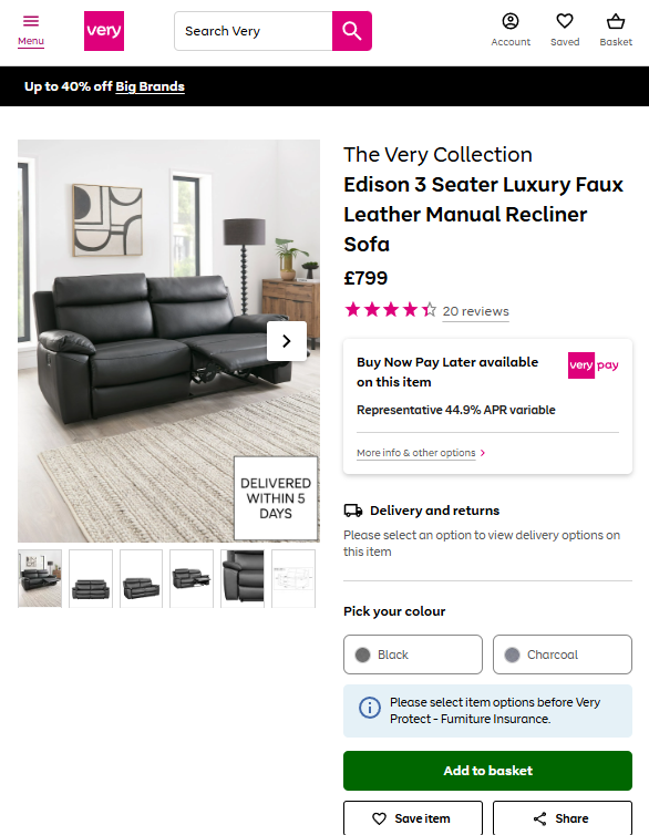 Price comparison