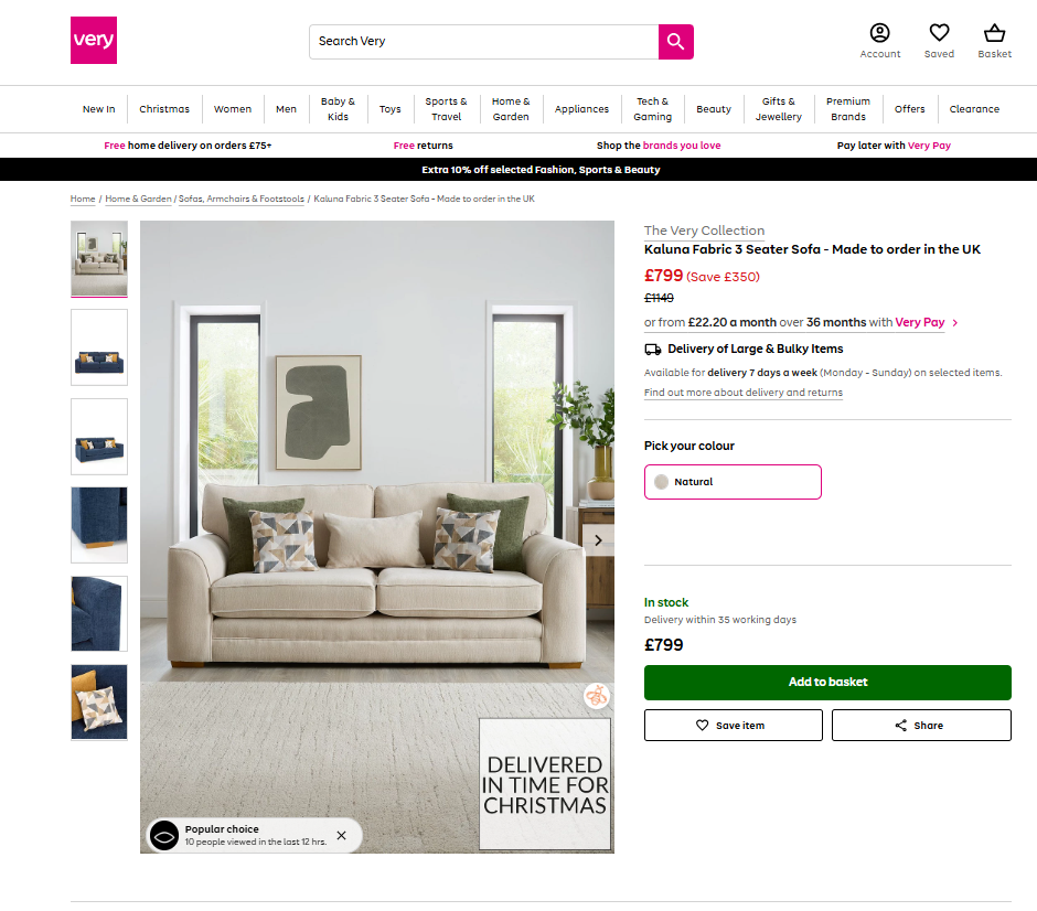 Price comparison