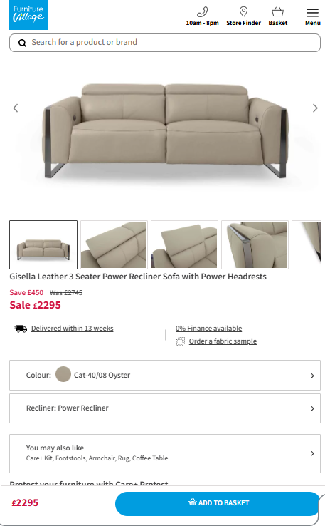 Price comparison