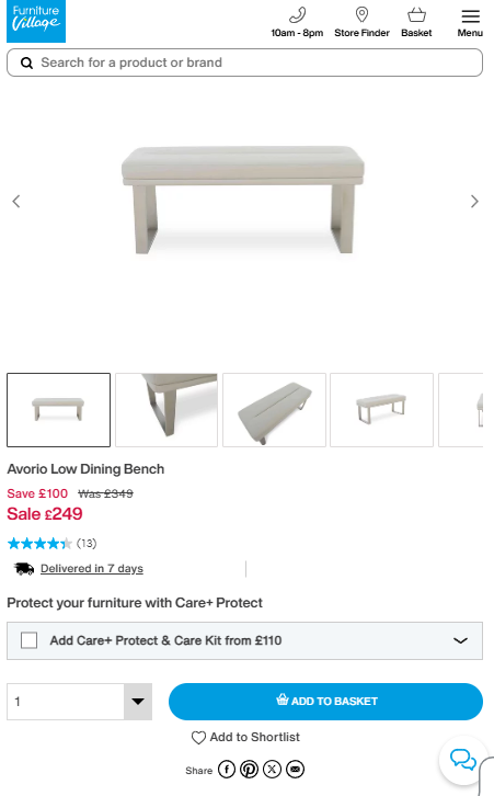 Price comparison