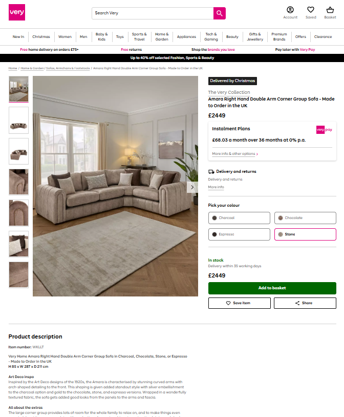 Price comparison