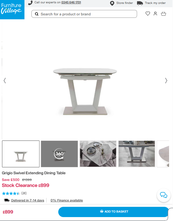 Price comparison
