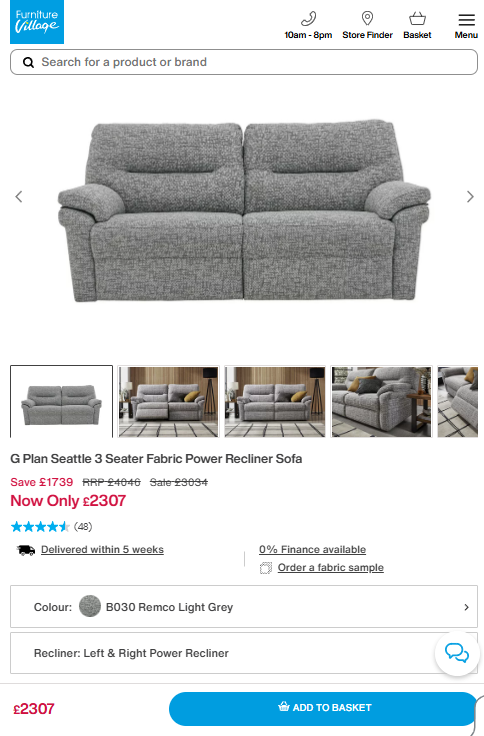 Price comparison