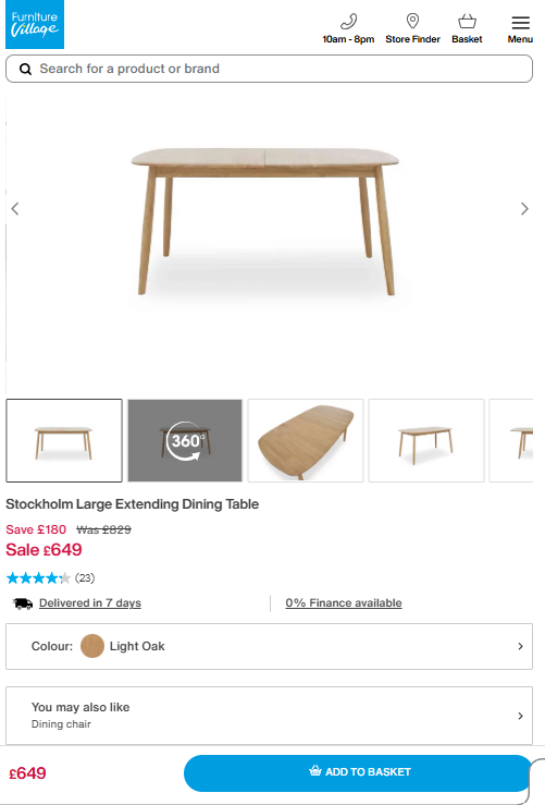 Price comparison