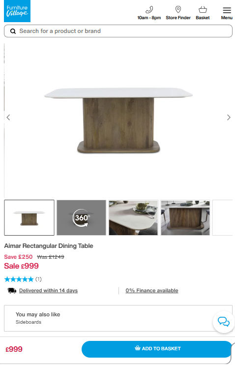 Price comparison
