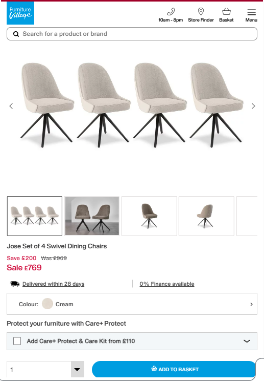 Price comparison