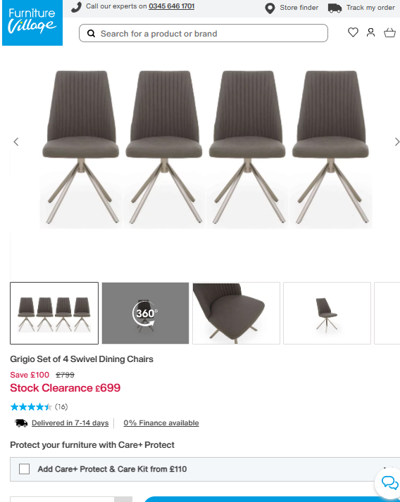 Price comparison