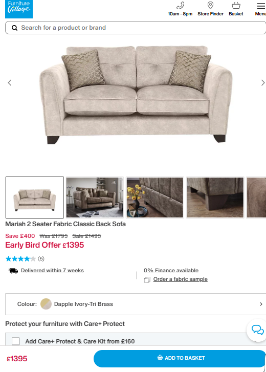 Price comparison