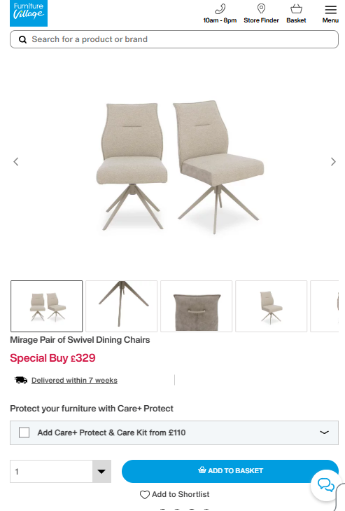 Price comparison