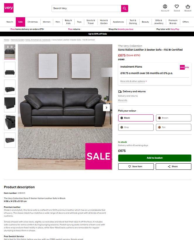 Price comparison
