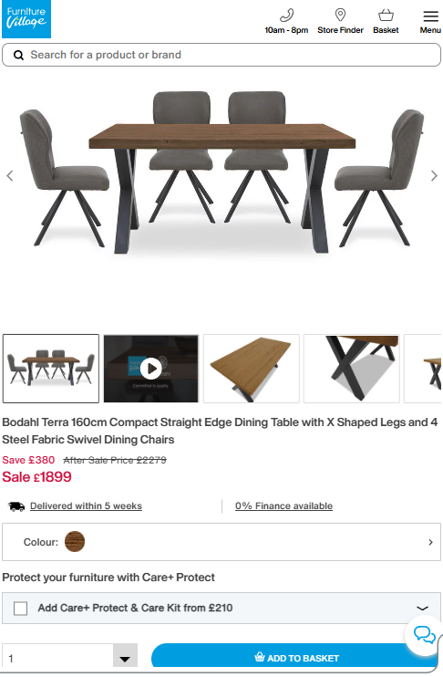 Price comparison
