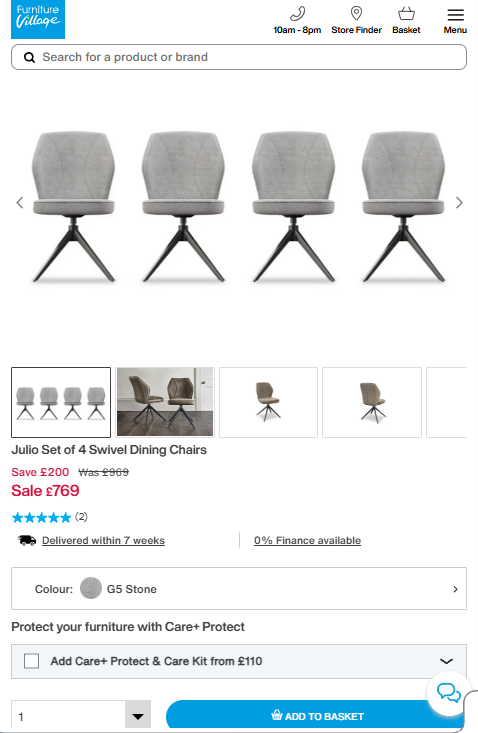 Price comparison