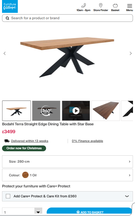 Price comparison