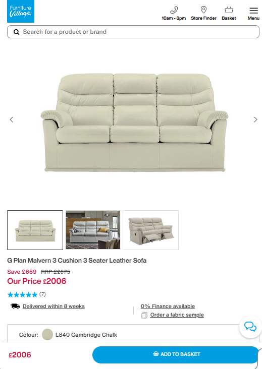 Price comparison