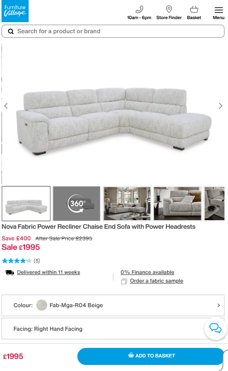 Price comparison
