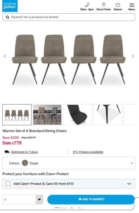 Price comparison